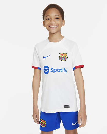 Zweites offizielles F.C.-T-Shirt Barcelona 23/24 Junior