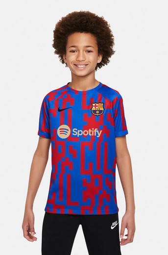 Camiseta Fc Barcelona Pre Match 2223 Júnior Fc Barcelona — Esports Rueda