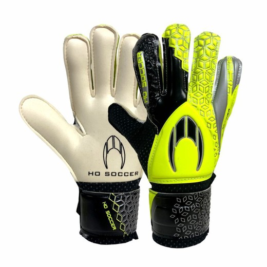 HO Soccer Trainer Techno Lime Spark Goalkeeper Gloves