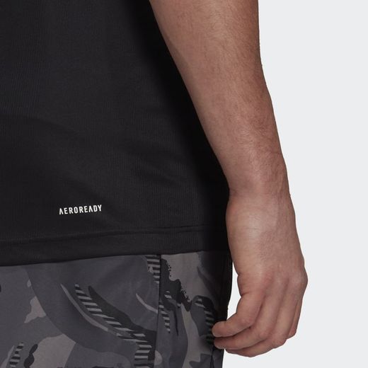 ADIDAS DESIGNED 2 MOVE CAMOUFLAGE GRAPHIC AEROREADY T-SHIRT