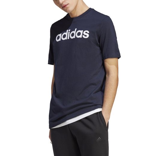 Adidas Essentials Single Jersey Linear Embroidered Logo T-shirt