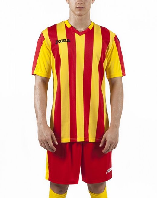 S / S T-SHIRT CUP RED-YELLOW Joma
