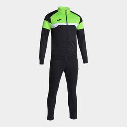 Joma Danubio III Black Fluorescent Green Tracksuit