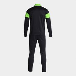Joma Danubio III Black Fluorescent Green Tracksuit
