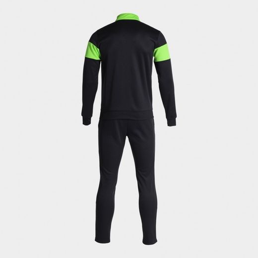 Joma Danubio III Black Fluorescent Green Tracksuit