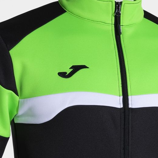 Joma Danubio III Black Fluorescent Green Tracksuit