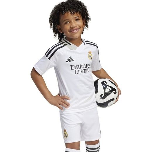 Miniconjunto primera equipación Bellingham 5 Real Madrid 24/25 Oficial Adidas Baby
