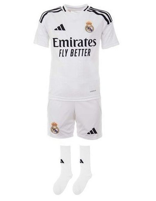 Miniconjunto primera equipación Bellingham 5 Real Madrid 24/25 Oficial Adidas Baby