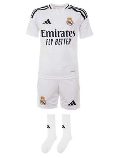 Real Madrid 24/25 Official Adidas Baby Home Kit Mini Set