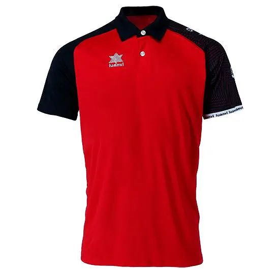 Polo modelo Open Luanvi ROJO/NEGRO / 2XS (12-14 años)