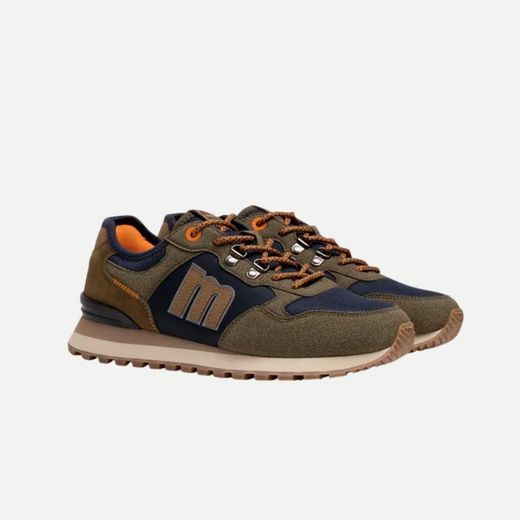 Zapatilla Mustang Joggo Track verde kaki