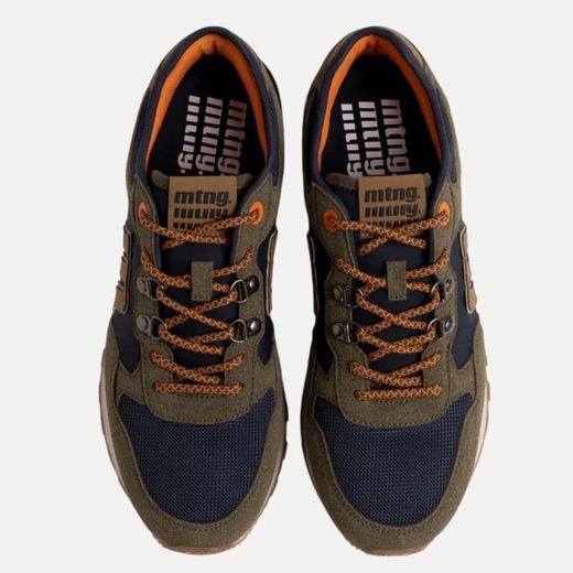 Zapatilla Mustang Joggo Track verde kaki