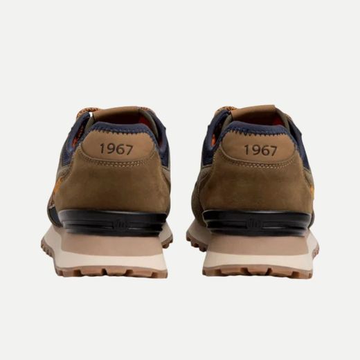Zapatilla Mustang Joggo Track verde kaki