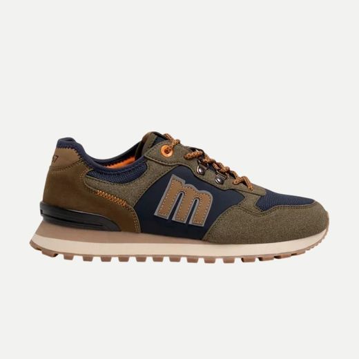 Zapatilla Mustang Joggo Track verde kaki