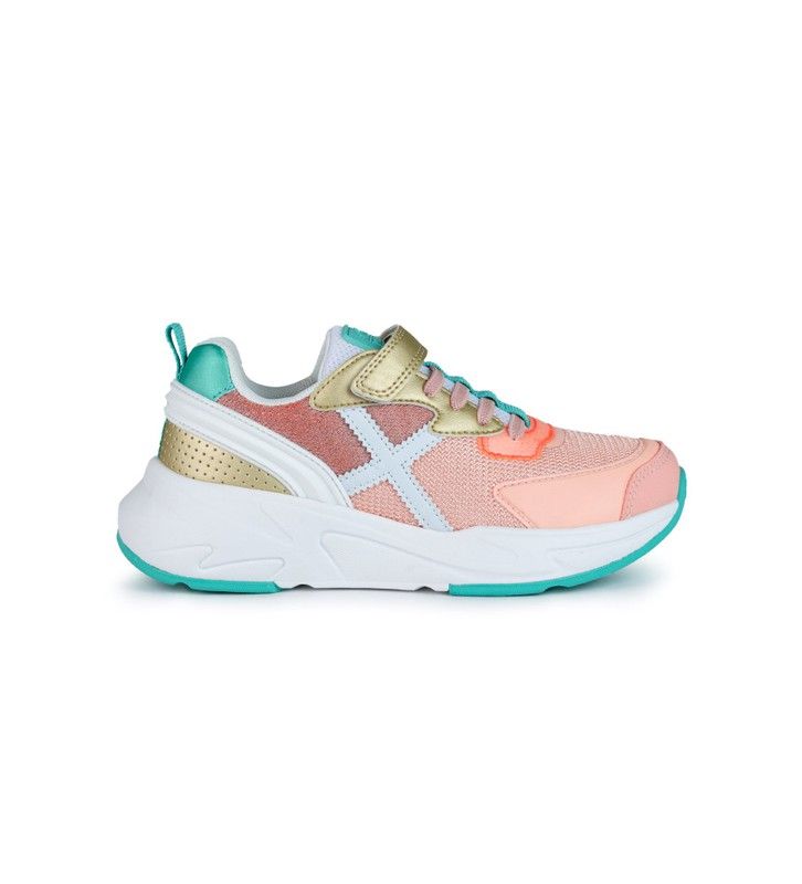 Munich Mini Track VCO – Scarpe Da Ginnastica Per Bambine E Ragazze, Chiusura In Velcro E Materiale Sintetico